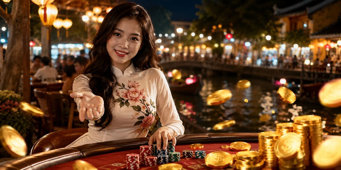 Khung cảnh thưởng cà phê VIP tại Hội An